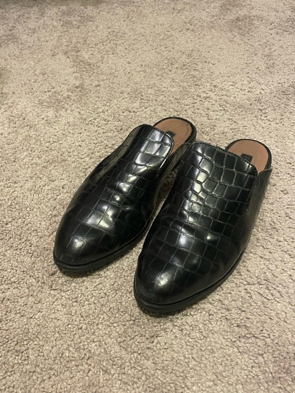 Women’s TopShop Black Slip-On Mules